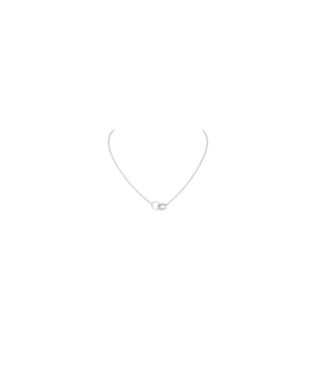 CARTIER Серебряное колье из белого золота, фото 2