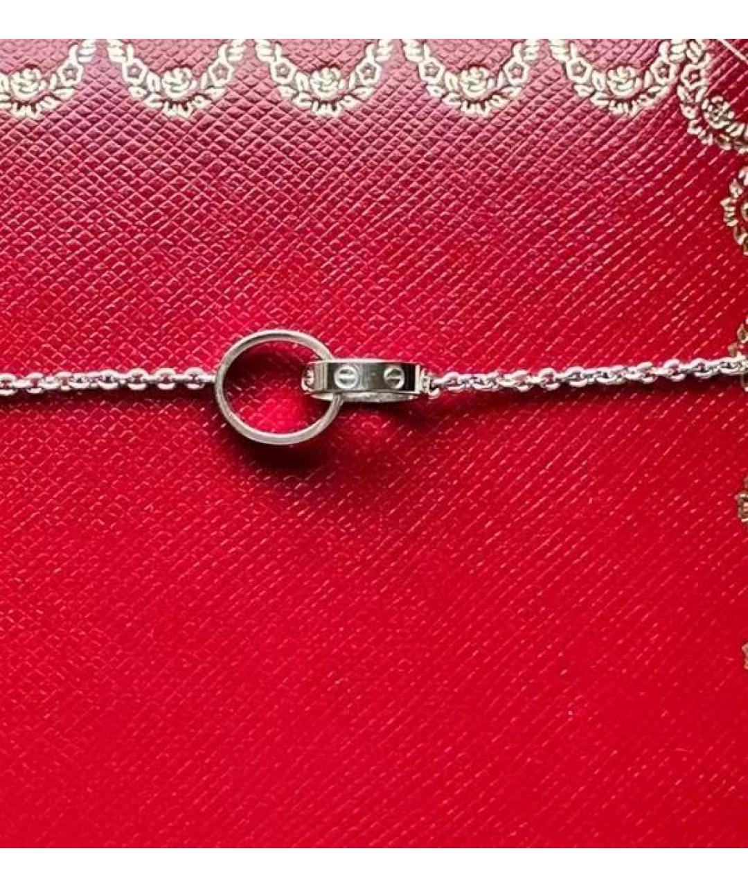 CARTIER Серебряное колье из белого золота, фото 5