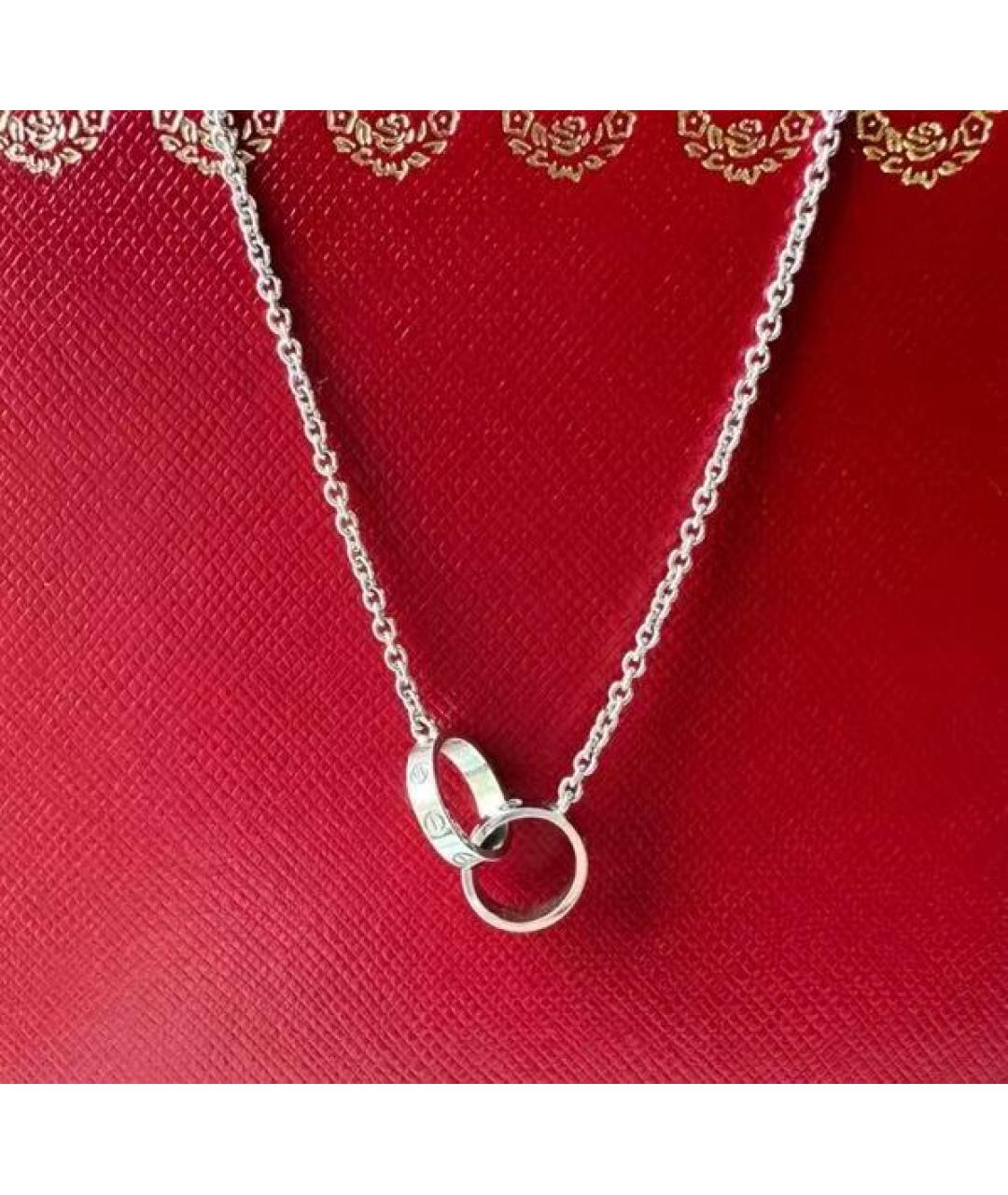 CARTIER Серебряное колье из белого золота, фото 4