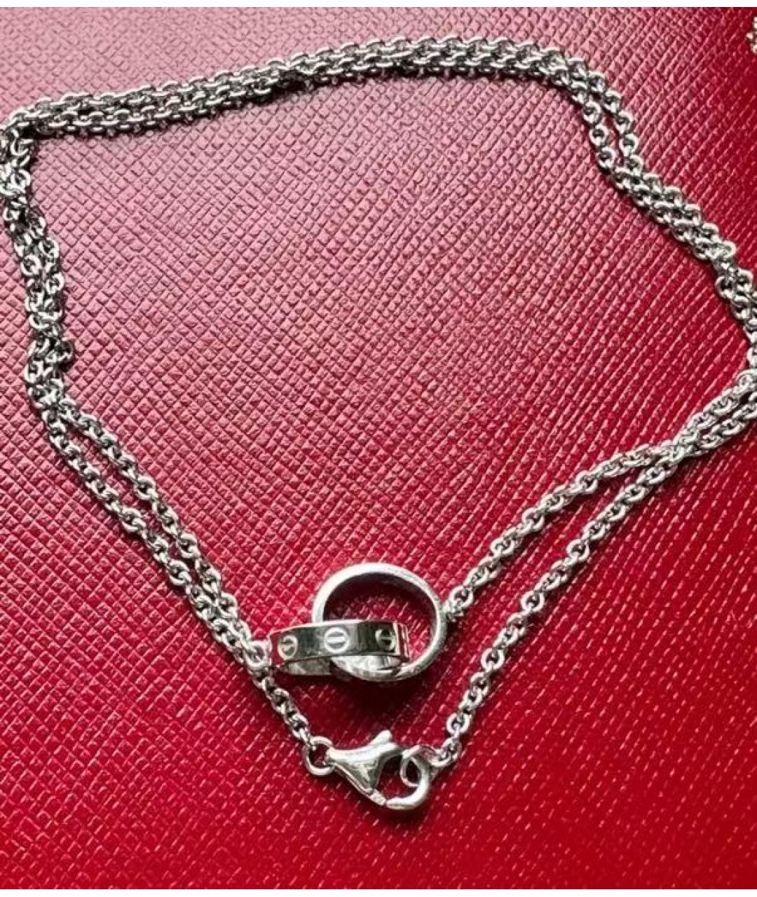 CARTIER Серебряное колье из белого золота, фото 6