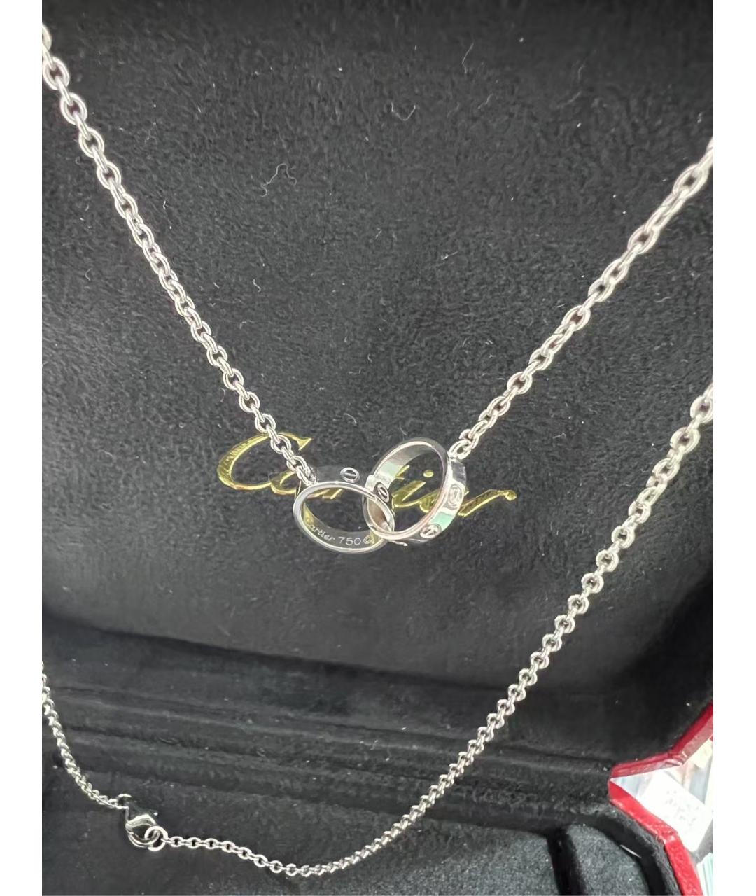 CARTIER Серебряное колье из белого золота, фото 3