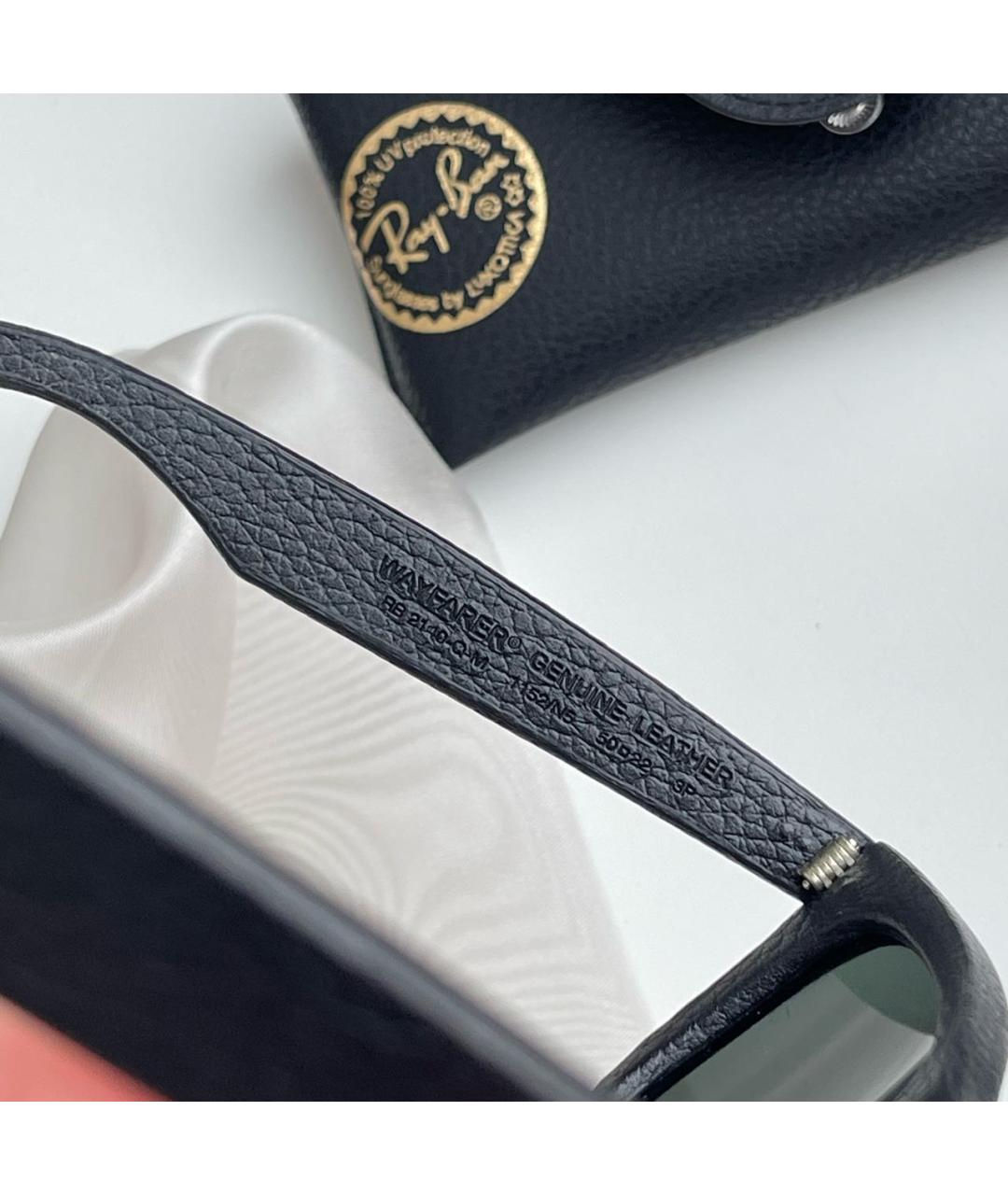 RAY BAN Черные солнцезащитные очки, фото 4