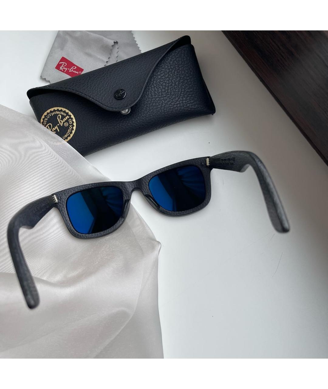 RAY BAN Черные солнцезащитные очки, фото 3