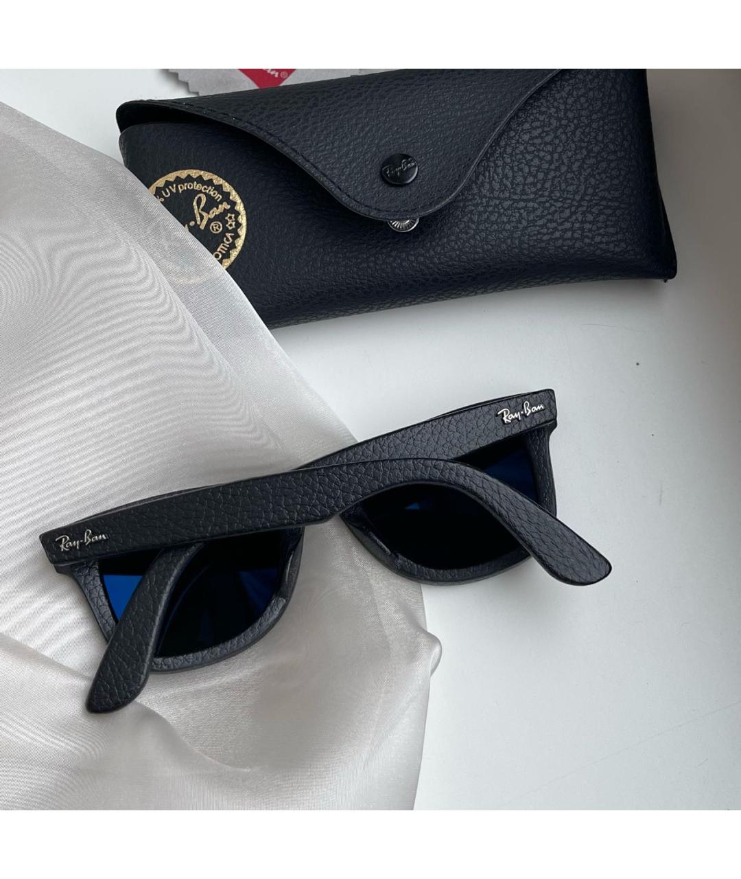 RAY BAN Черные солнцезащитные очки, фото 2