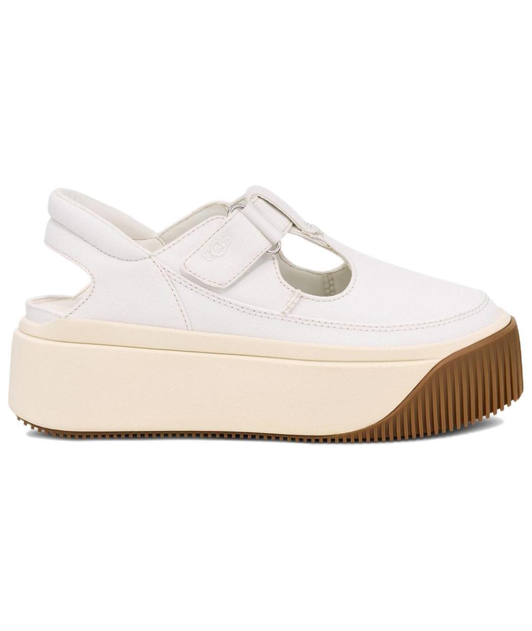 UGG AUSTRALIA Белые текстильные сандалии, фото 1