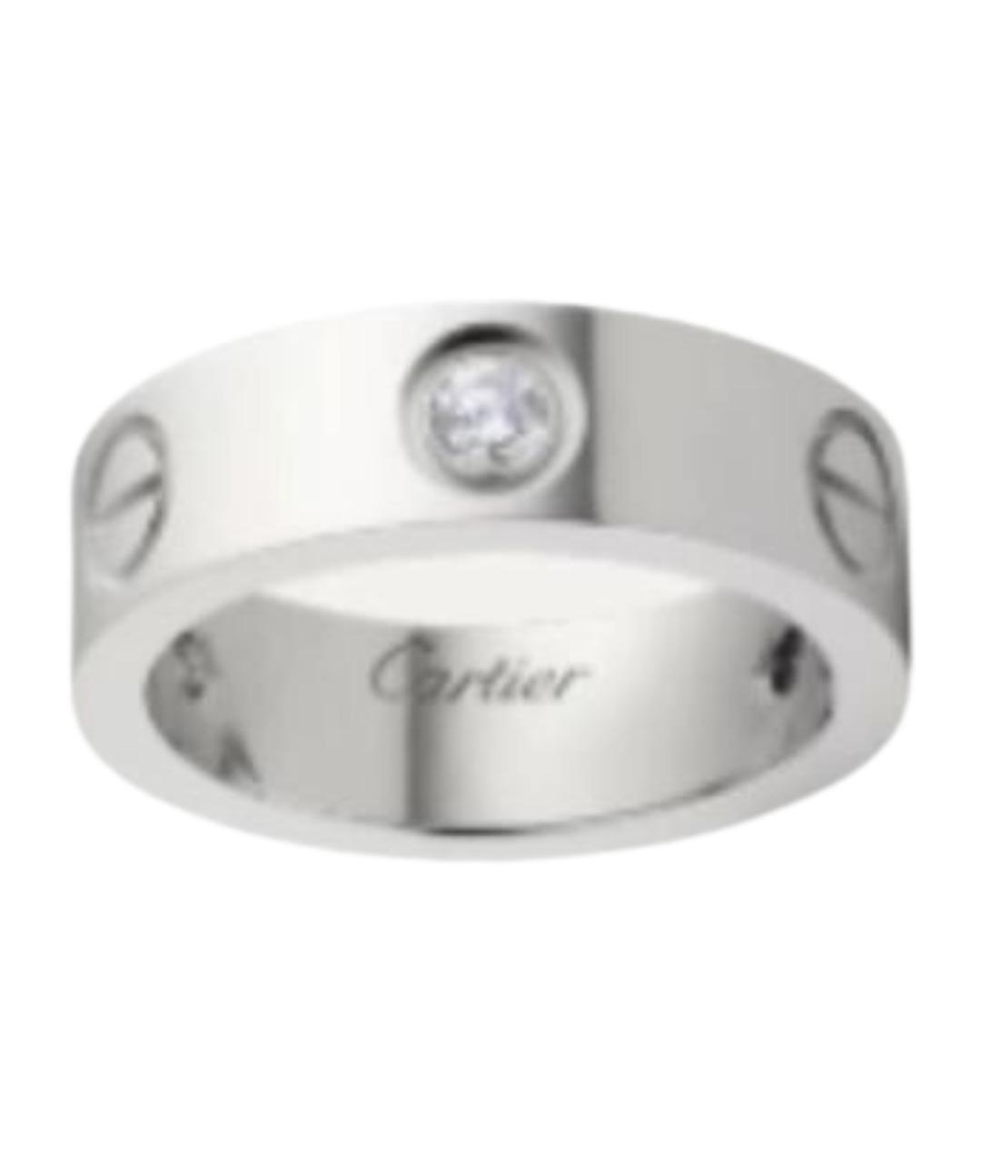 CARTIER Серебряное кольцо из белого золота, фото 1