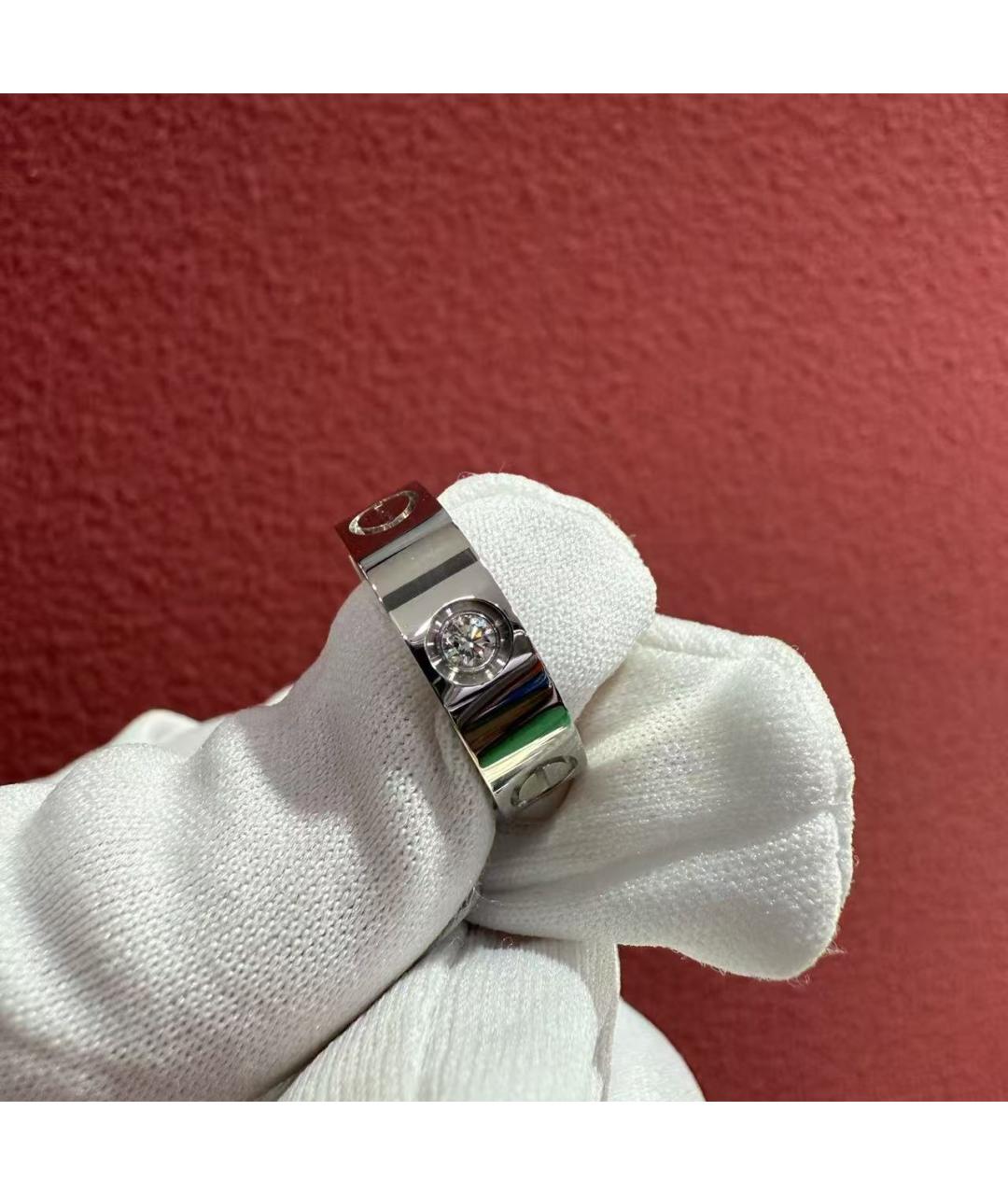 CARTIER Серебряное кольцо из белого золота, фото 4