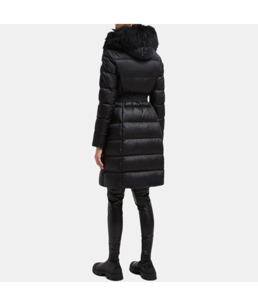 MONCLER Черный полиамидовый пуховик, фото 5