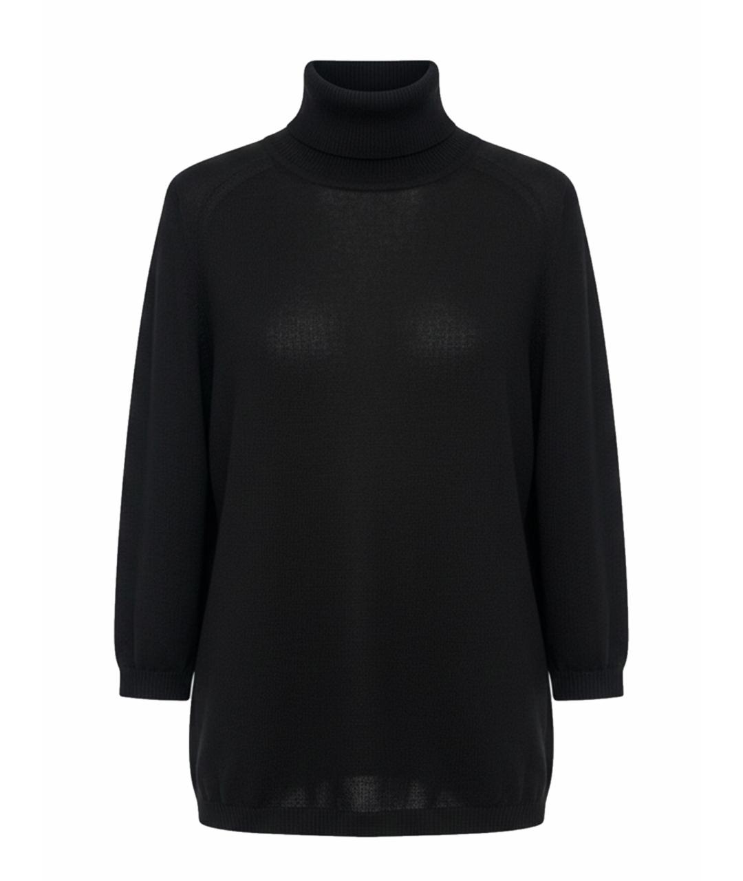 'S MAX MARA Черный шерстяной джемпер / свитер, фото 1