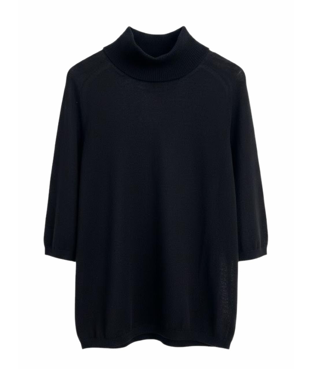 'S MAX MARA Черный шерстяной джемпер / свитер, фото 5
