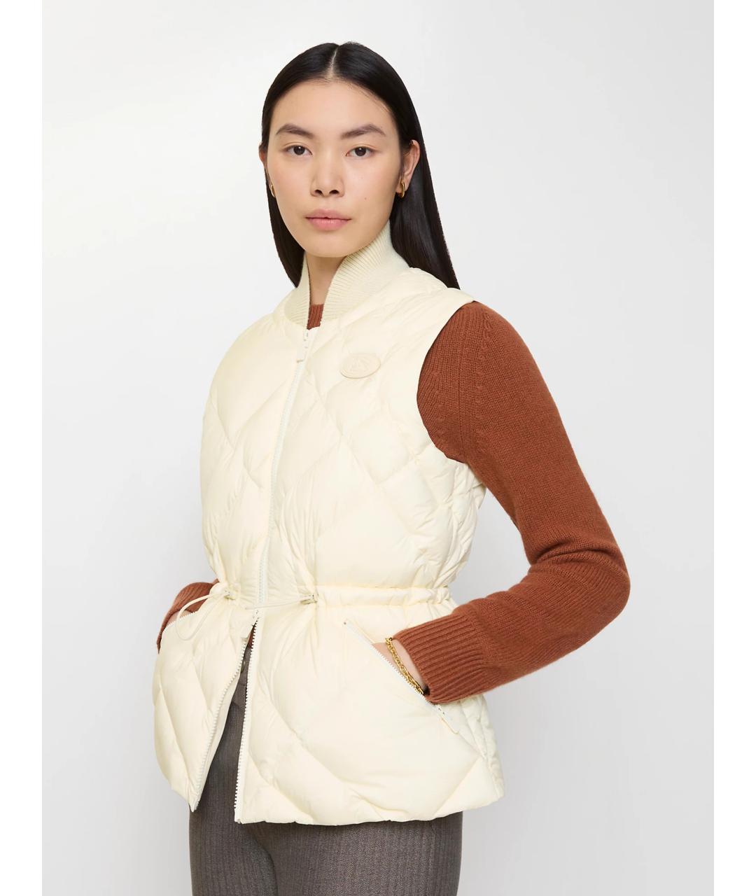 BURBERRY Белый полиамидовый жилет, фото 2