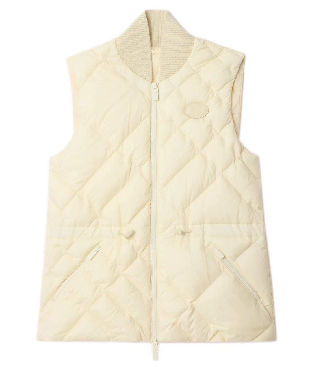 BURBERRY Белый полиамидовый жилет, фото 1