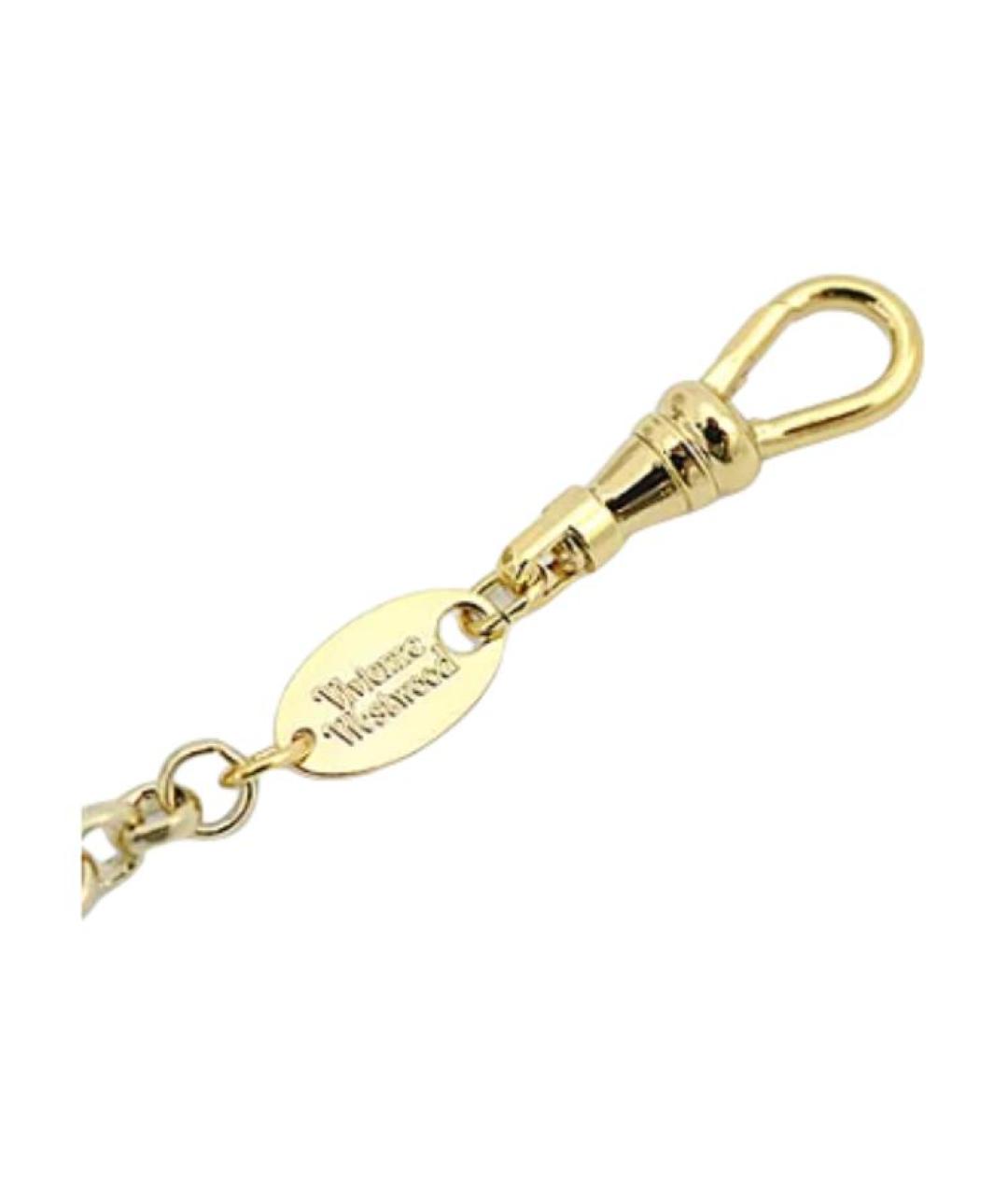 VIVIENNE WESTWOOD Золотой латунный браслет, фото 3