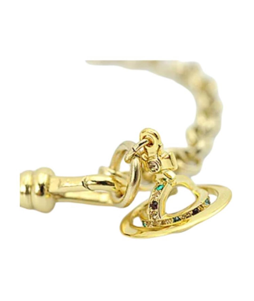 VIVIENNE WESTWOOD Золотой латунный браслет, фото 2