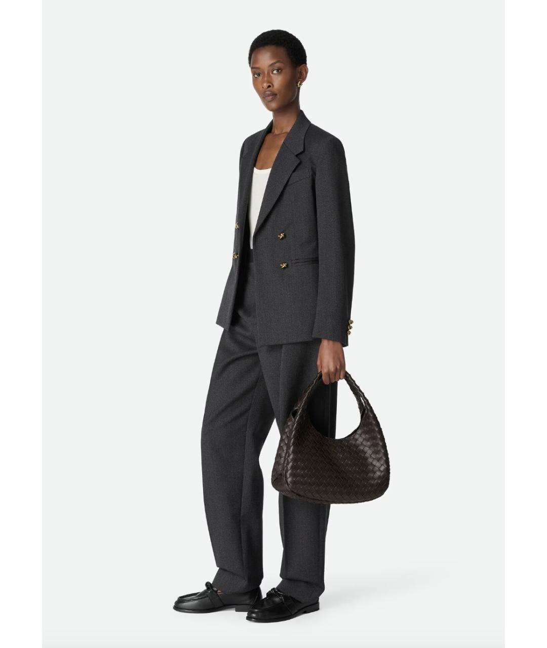 BOTTEGA VENETA Коричневая кожаная сумка тоут, фото 5