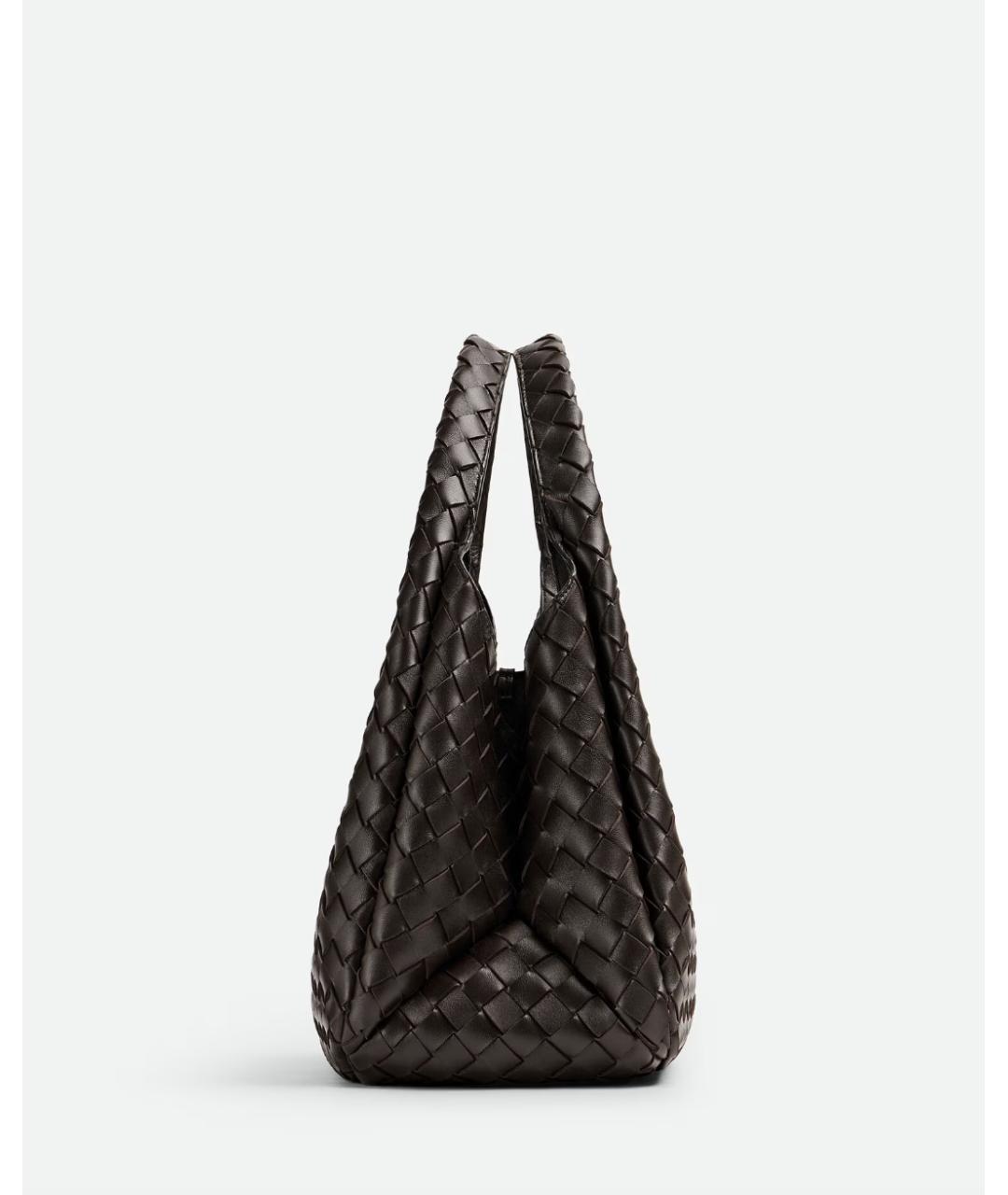 BOTTEGA VENETA Коричневая кожаная сумка тоут, фото 4