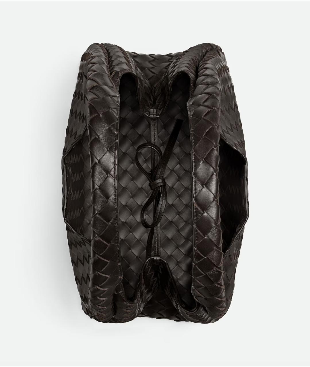 BOTTEGA VENETA Коричневая кожаная сумка тоут, фото 3