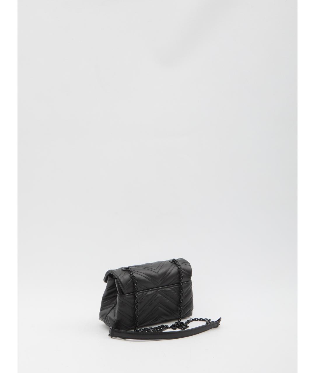 GUCCI Черная кожаная сумка через плечо, фото 3