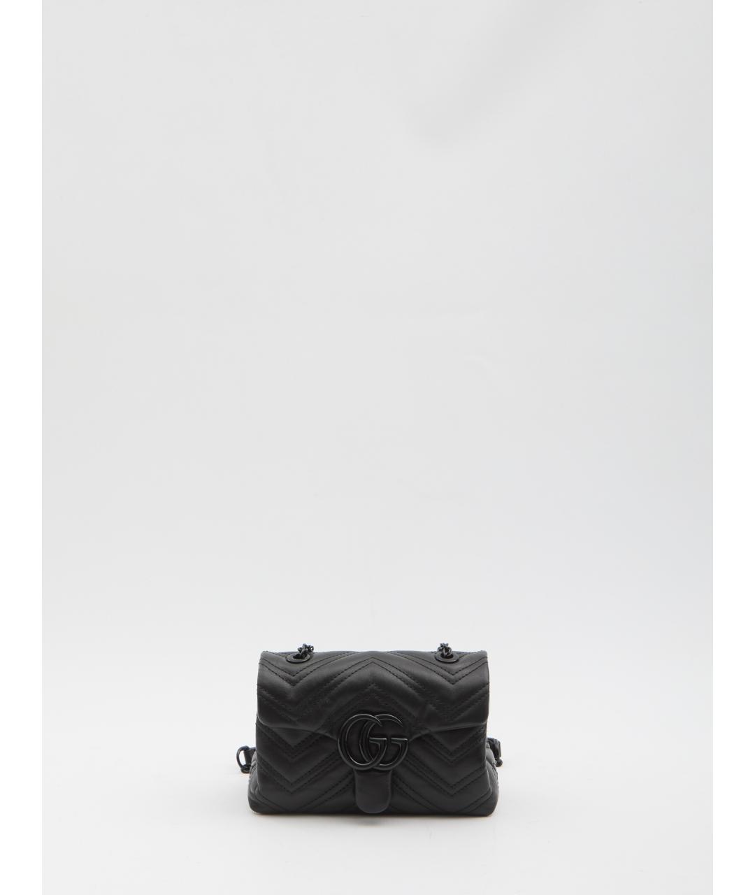 GUCCI Черная кожаная сумка через плечо, фото 2