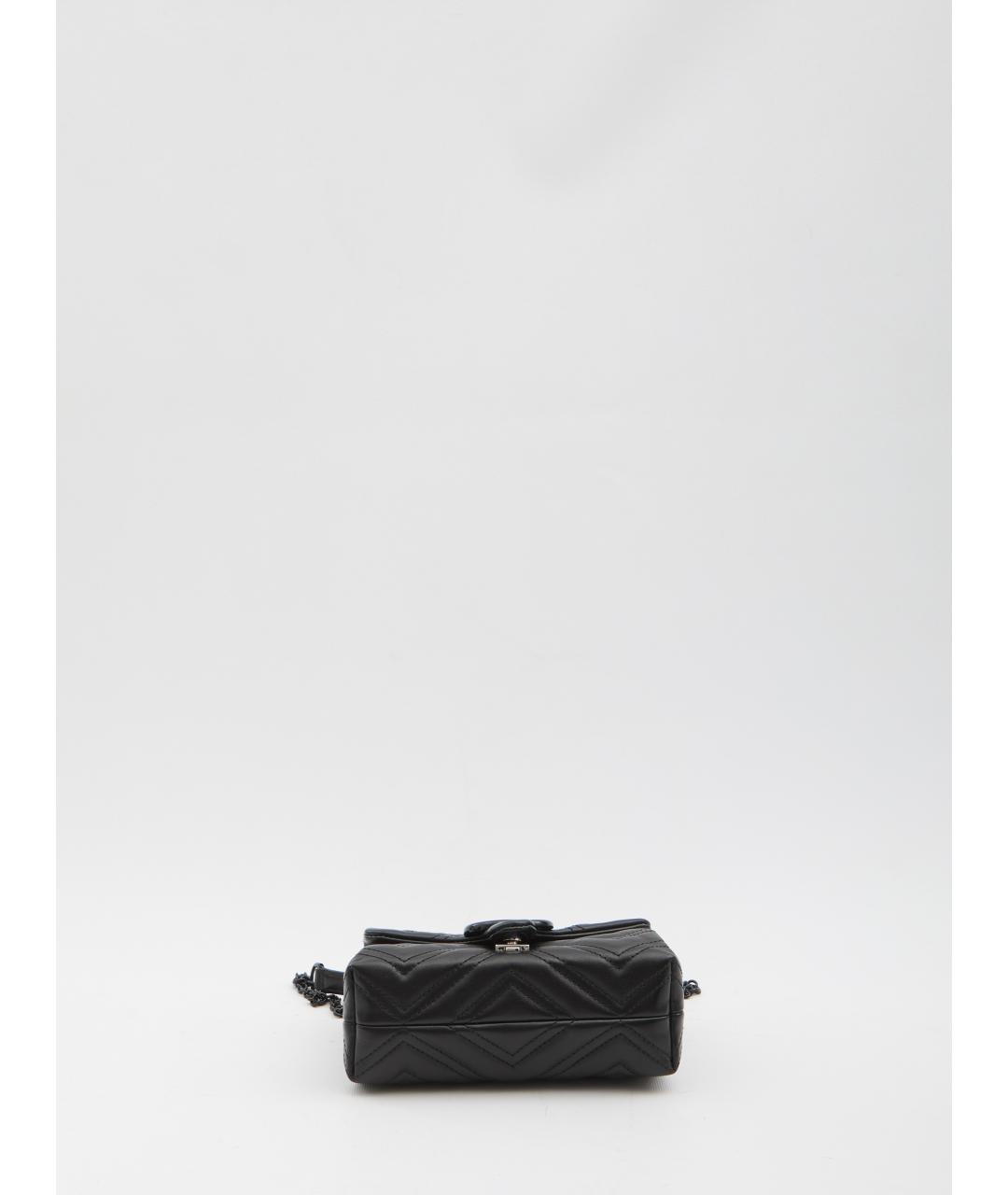 GUCCI Черная кожаная сумка через плечо, фото 4