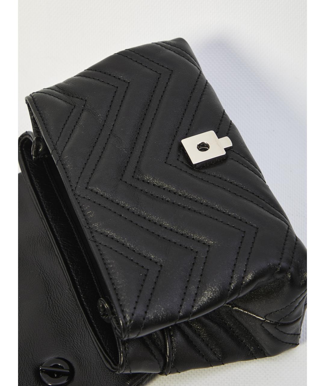 GUCCI Черная кожаная сумка через плечо, фото 5