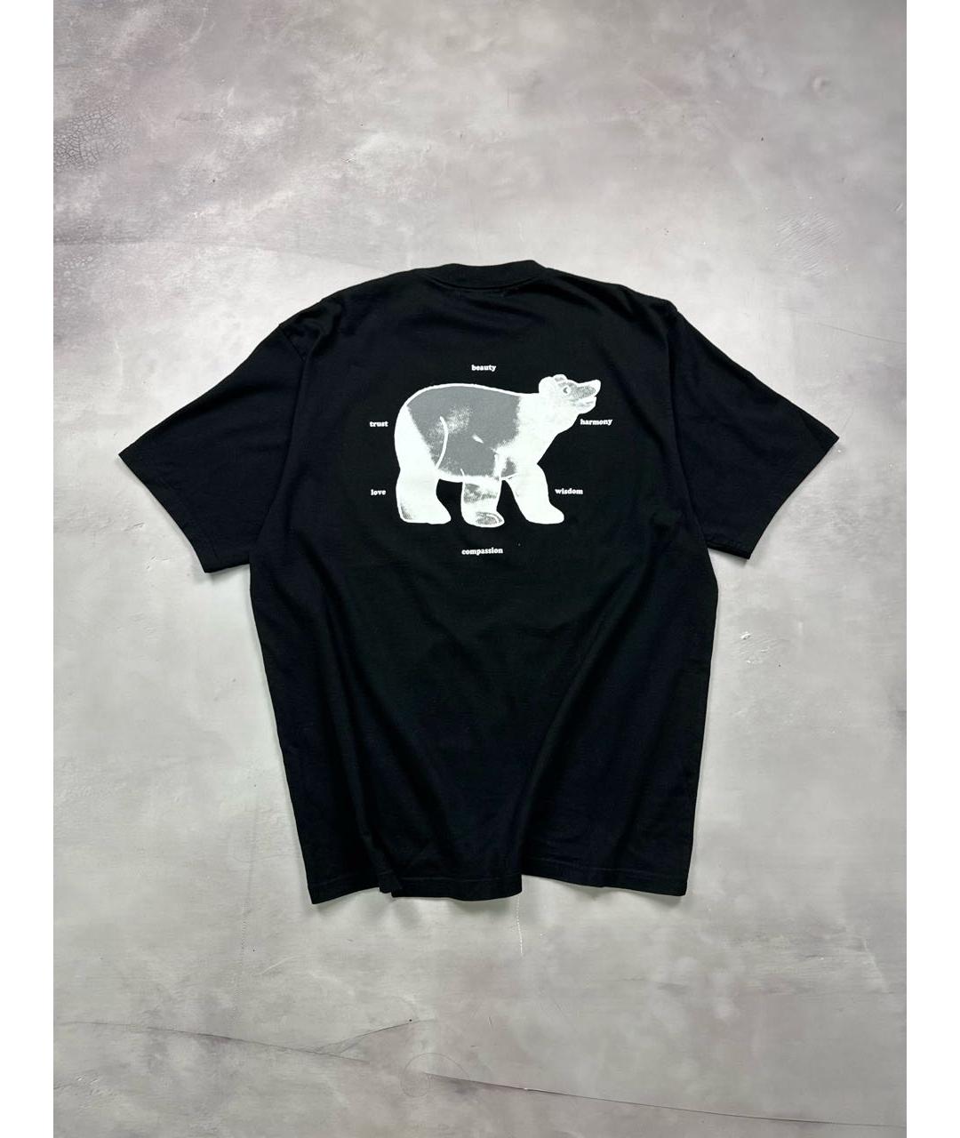 UNDERCOVER Черная хлопковая футболка, фото 2