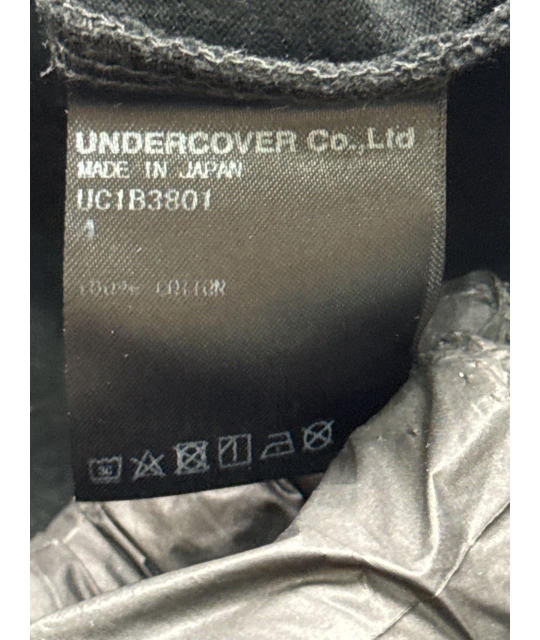 UNDERCOVER Черная хлопковая футболка, фото 7