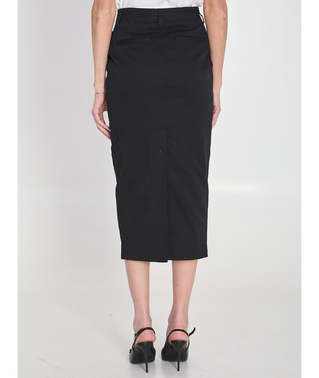 THELATEST Черная хлопковая юбка миди, фото 4