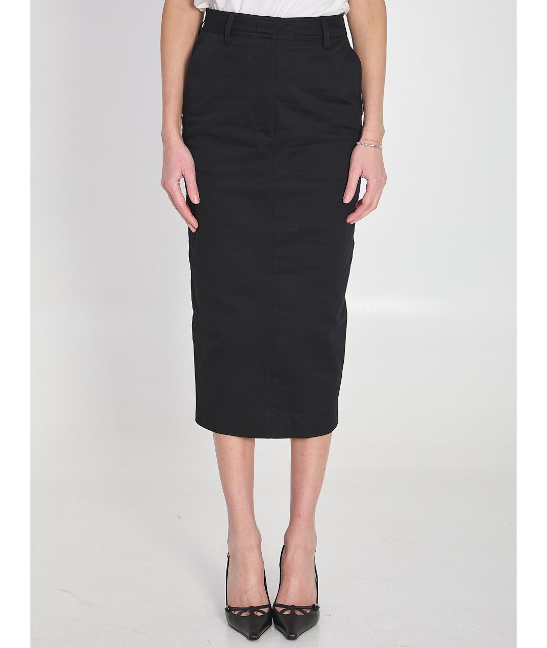 THELATEST Черная хлопковая юбка миди, фото 5