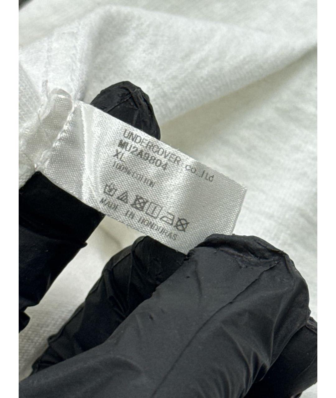 UNDERCOVER Белая хлопковая футболка, фото 6