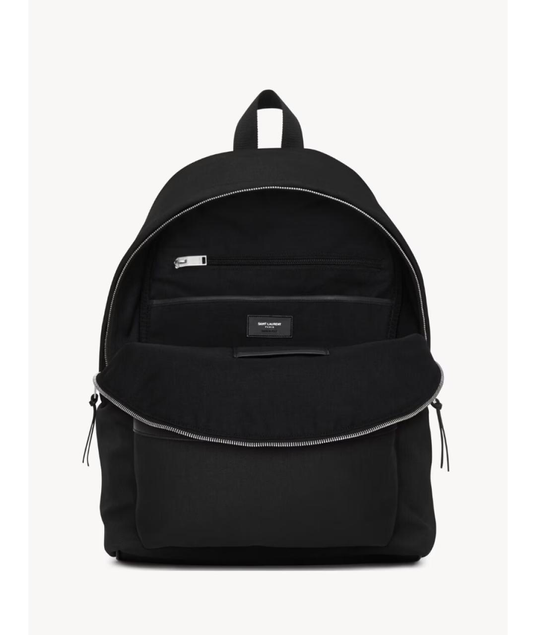 SAINT LAURENT Черный синтетический рюкзак, фото 4
