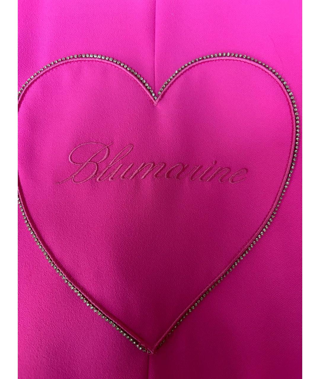 MISS BLUMARINE Розовый полиэстеровый жакет / жилет, фото 5