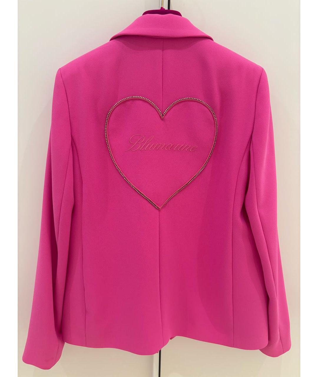 MISS BLUMARINE Розовый полиэстеровый жакет / жилет, фото 2