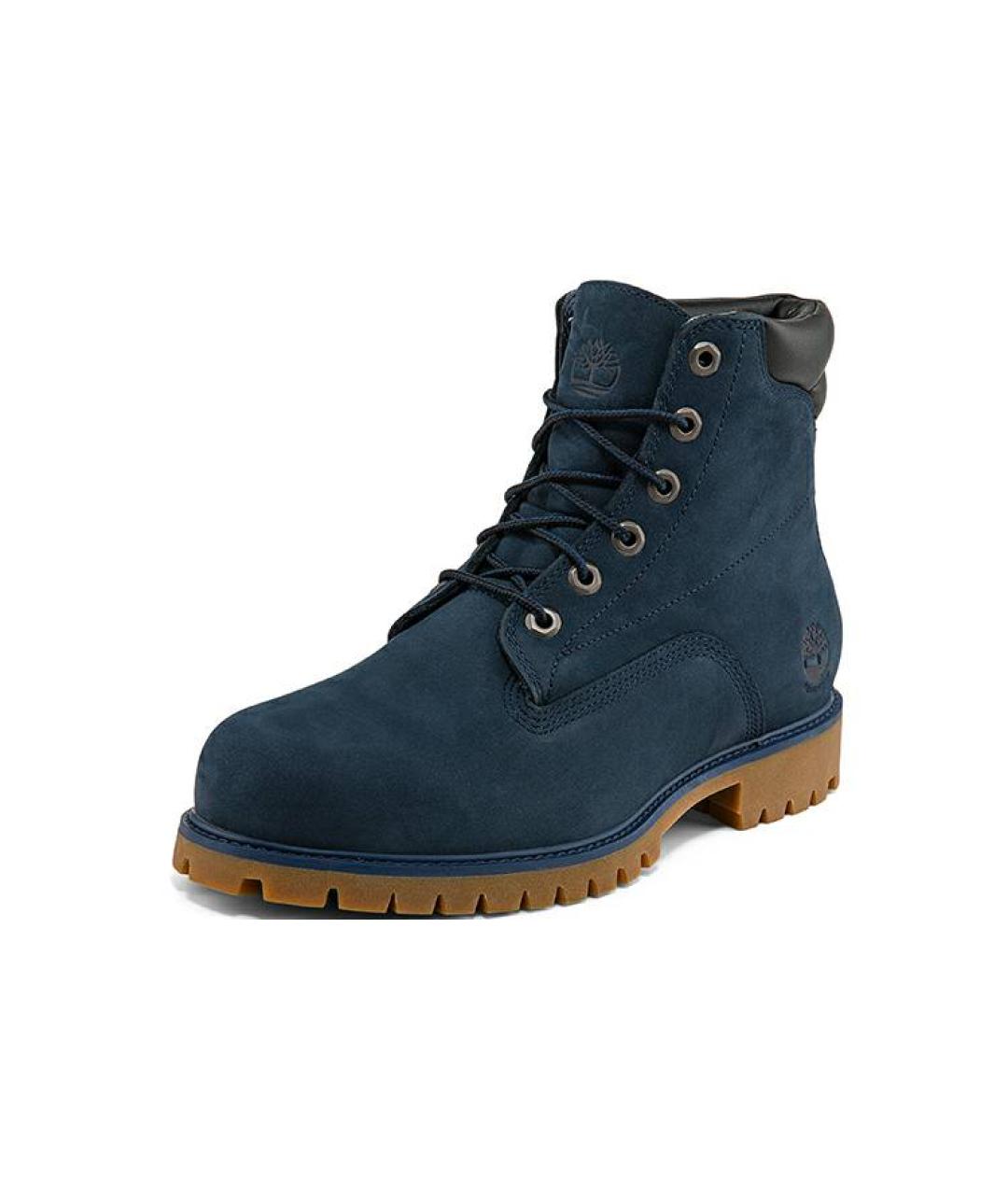 TIMBERLAND Синие нубуковые высокие ботинки, фото 3