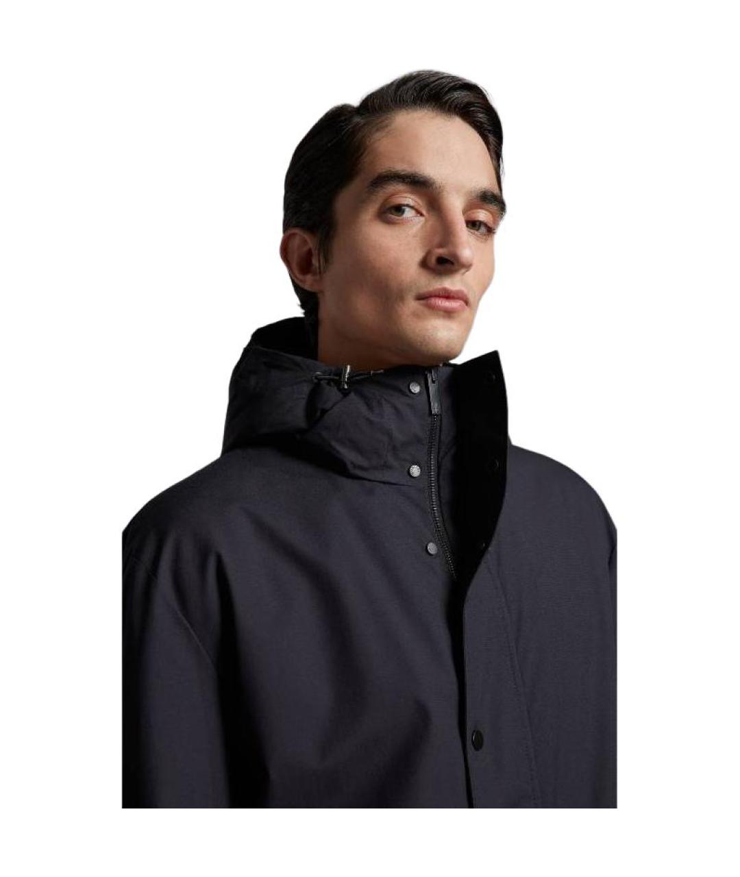 MONCLER Синий пуховик, фото 2