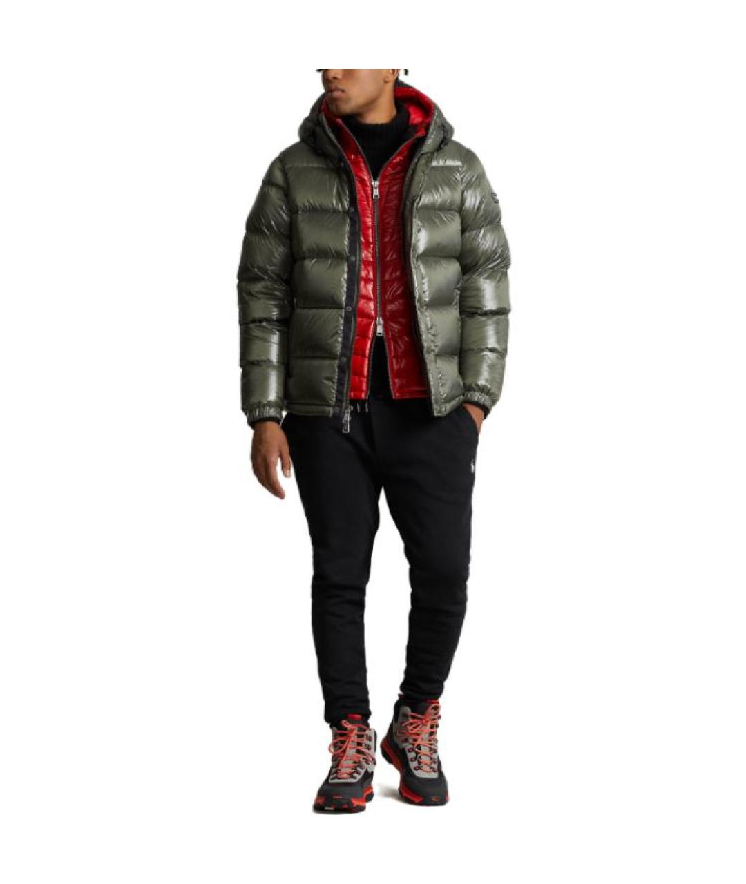 POLO RALPH LAUREN Зеленый пуховик, фото 2