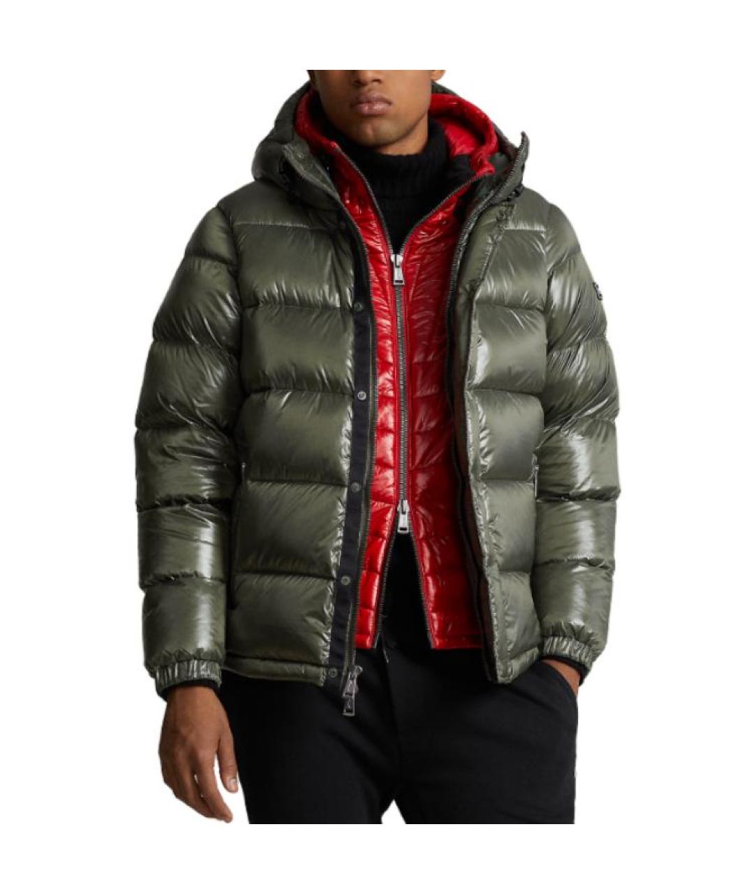 POLO RALPH LAUREN Зеленый пуховик, фото 3