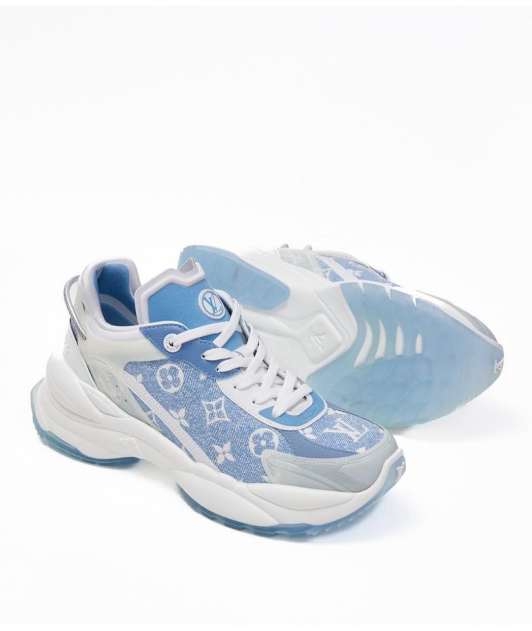 LOUIS VUITTON Голубые кроссовки, фото 3