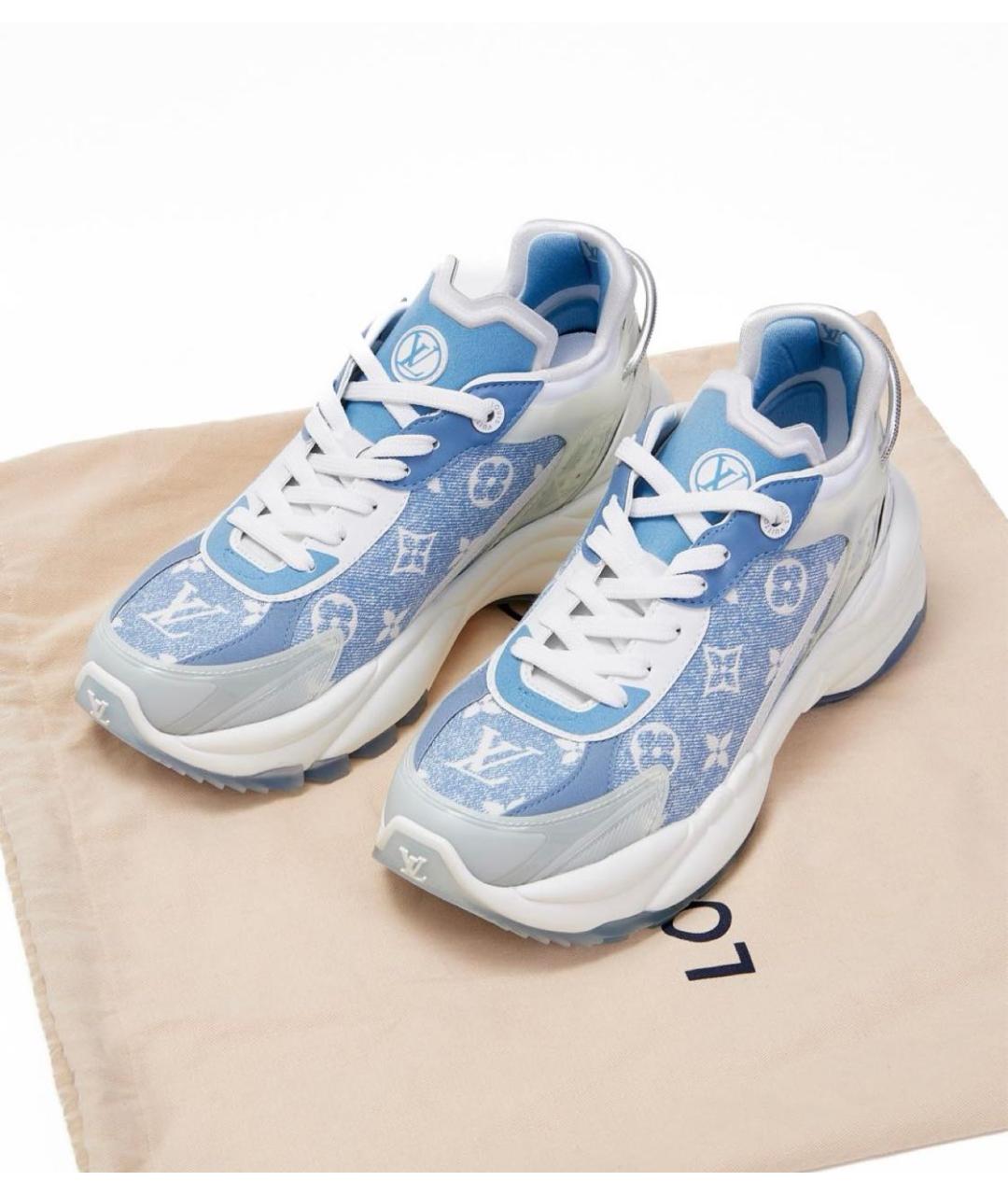 LOUIS VUITTON Голубые кроссовки, фото 2