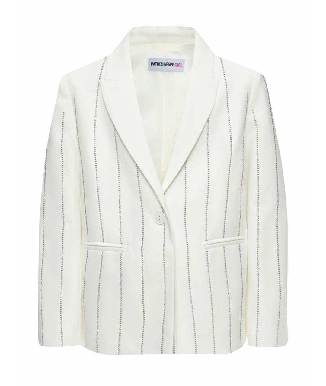 PATRIZIA PEPE Белый полиэстеровый жакет / жилет, фото 1