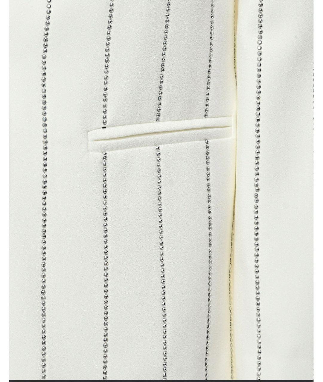 PATRIZIA PEPE Белый полиэстеровый жакет / жилет, фото 4