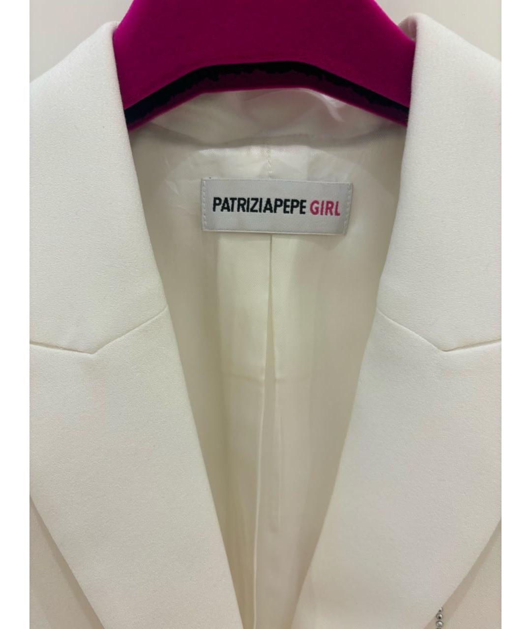PATRIZIA PEPE Белый полиэстеровый жакет / жилет, фото 6