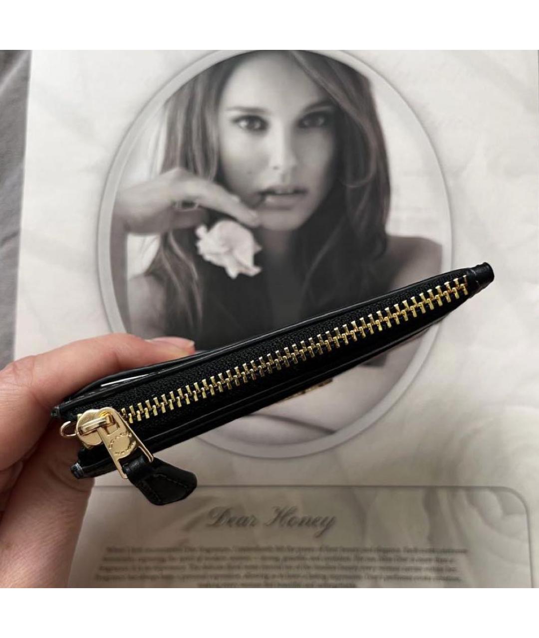 COACH Черный кожаный кардхолдер, фото 4