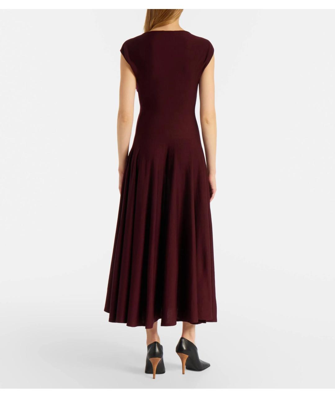 ALAIA Бордовое шерстяное платье, фото 3