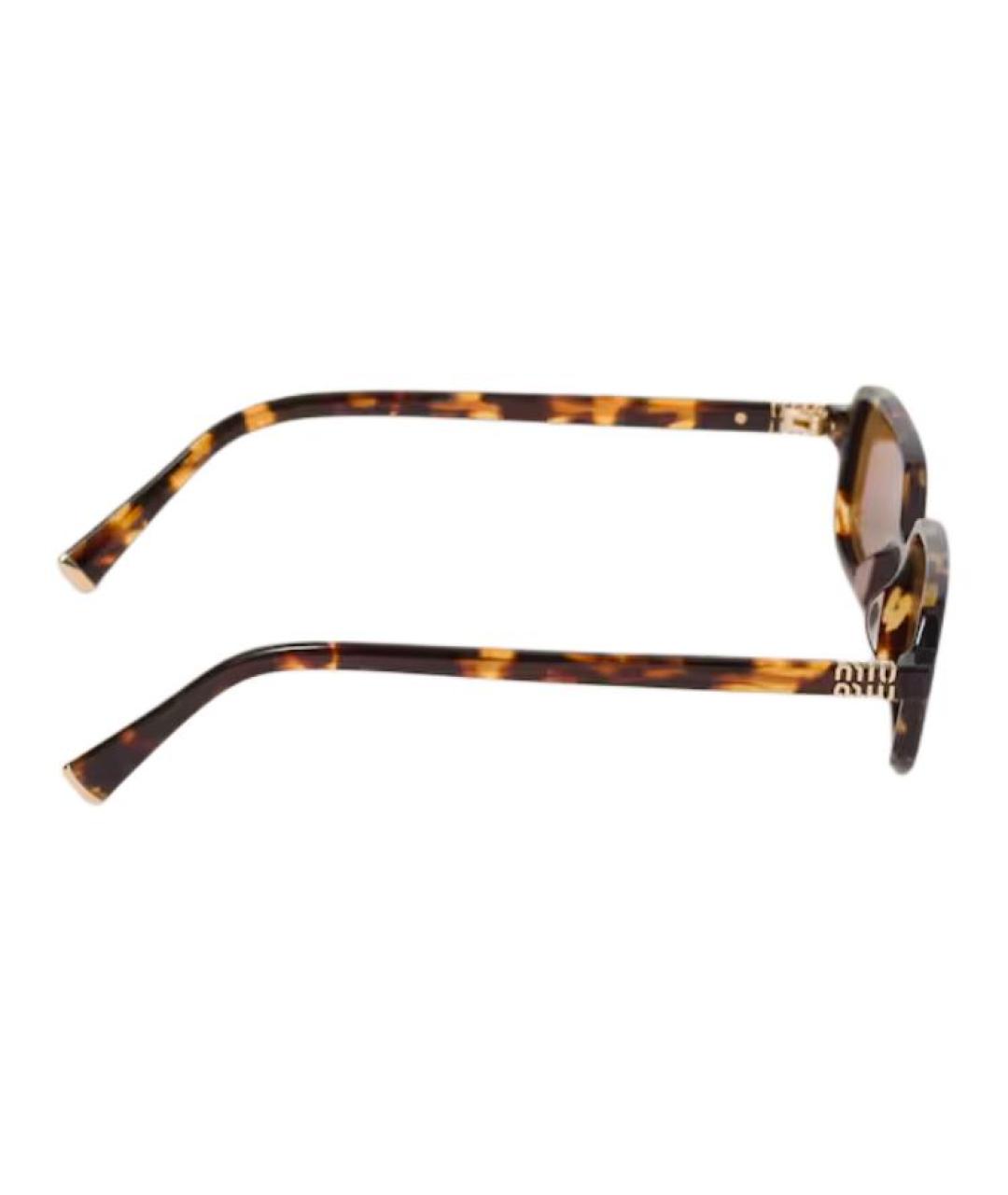 MIU MIU Коричневые солнцезащитные очки, фото 3