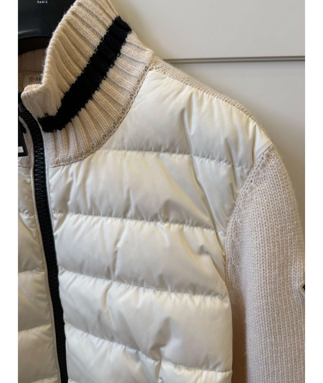 MONCLER Белый шерстяной джемпер / свитер, фото 3