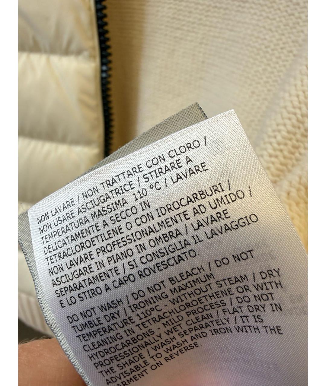 MONCLER Белый шерстяной джемпер / свитер, фото 6