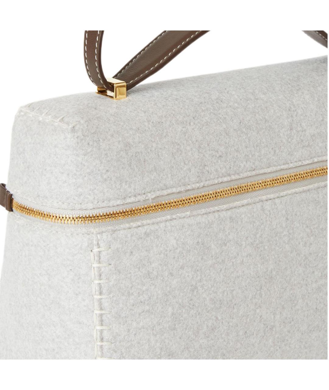 LORO PIANA Серая сумка через плечо, фото 5