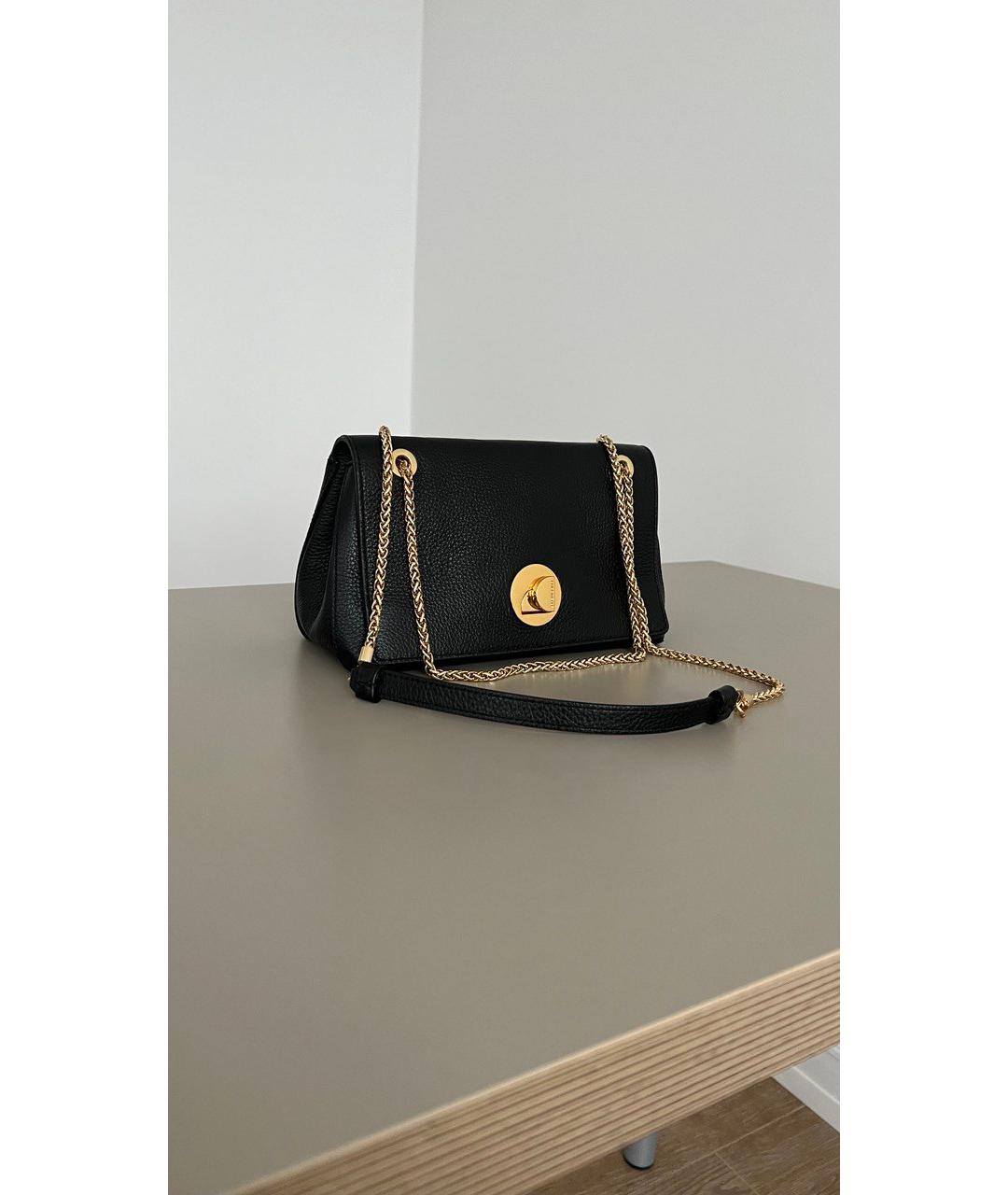 COCCINELLE Черная кожаная сумка через плечо, фото 8