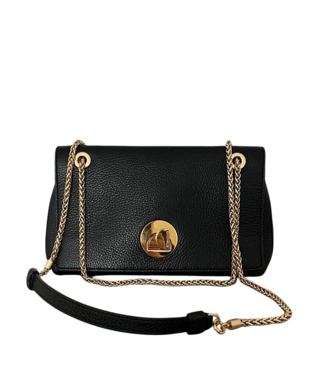 COCCINELLE Черная кожаная сумка через плечо, фото 1